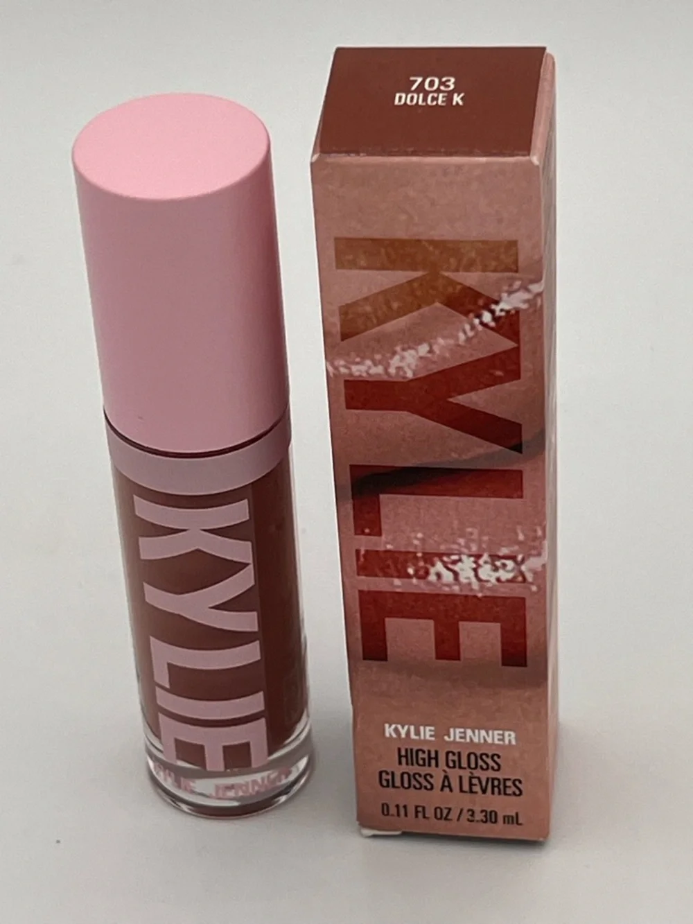 Kylie Jenner High Gloss Lip Gloss - Dolce K (703) - Nude Pink Shine